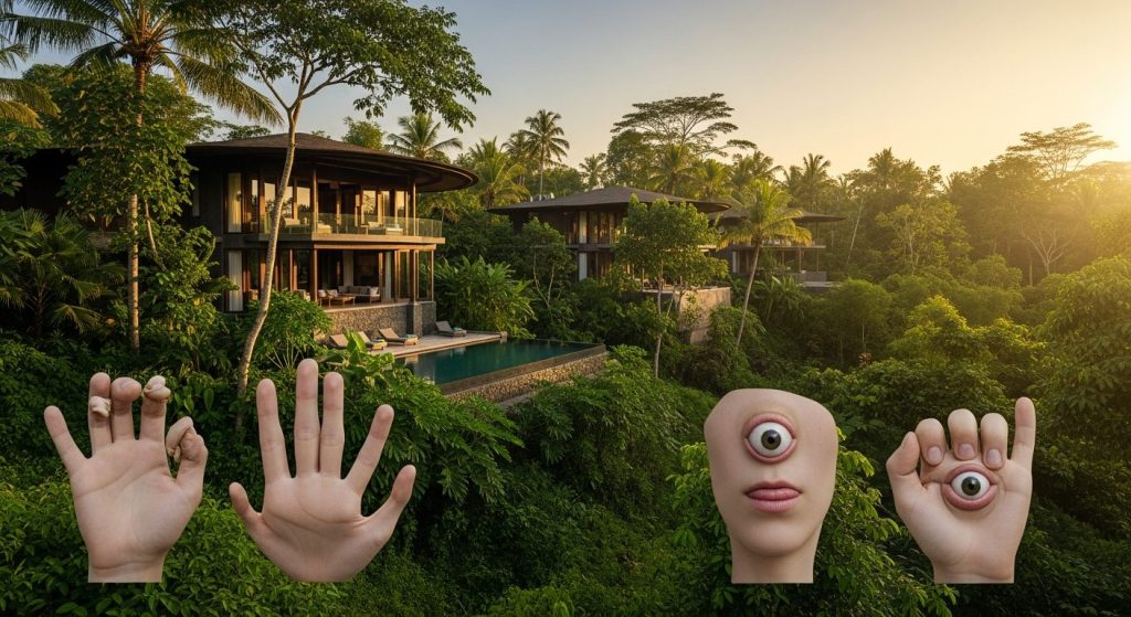 eco resort bali price, Bali — Photorealistic editorial travel photo, eco-luxury Bali, natural light, lush tropical natur