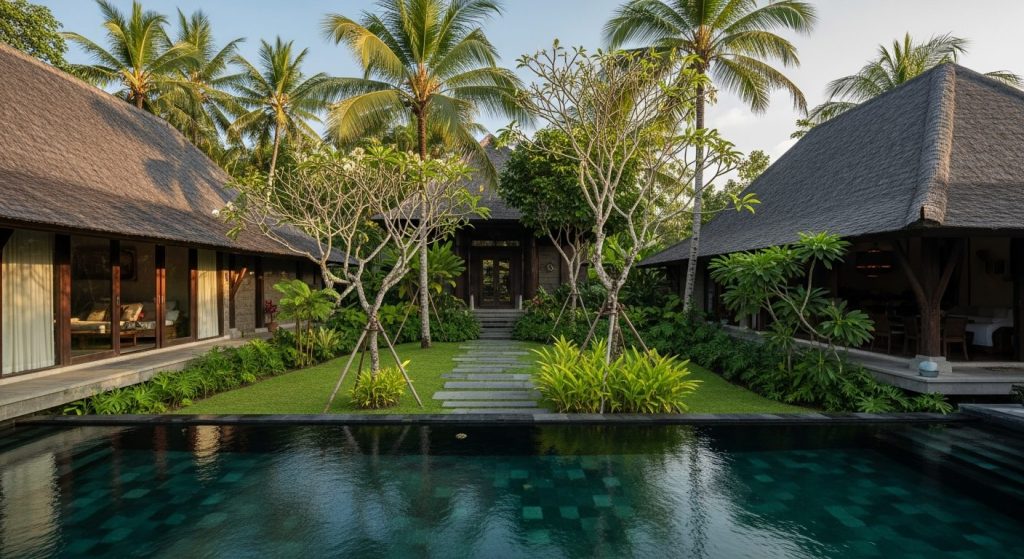 wildlife conservation tour bali, Bali — Photorealistic editorial travel photo, eco-luxury Bali, natural light, lush trop